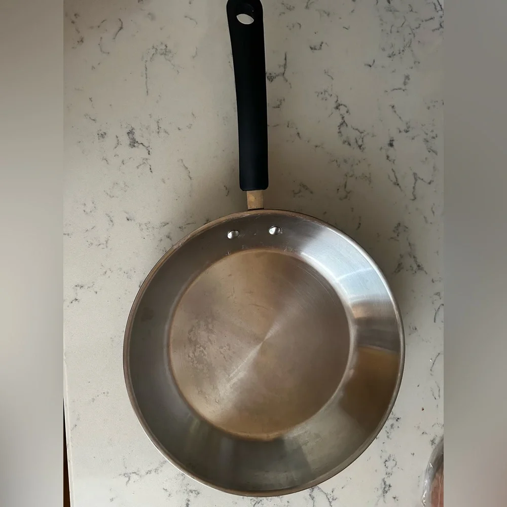 T-Fal 10.5 Stainless Steel Frying Pan Skillet Induction Cookware Silicone Handle